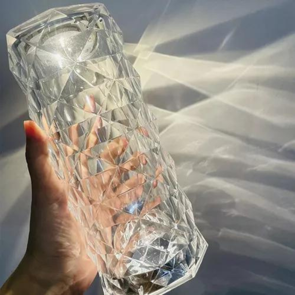 Abajur de Cristal RGB Iluminação Decorativa Moderna