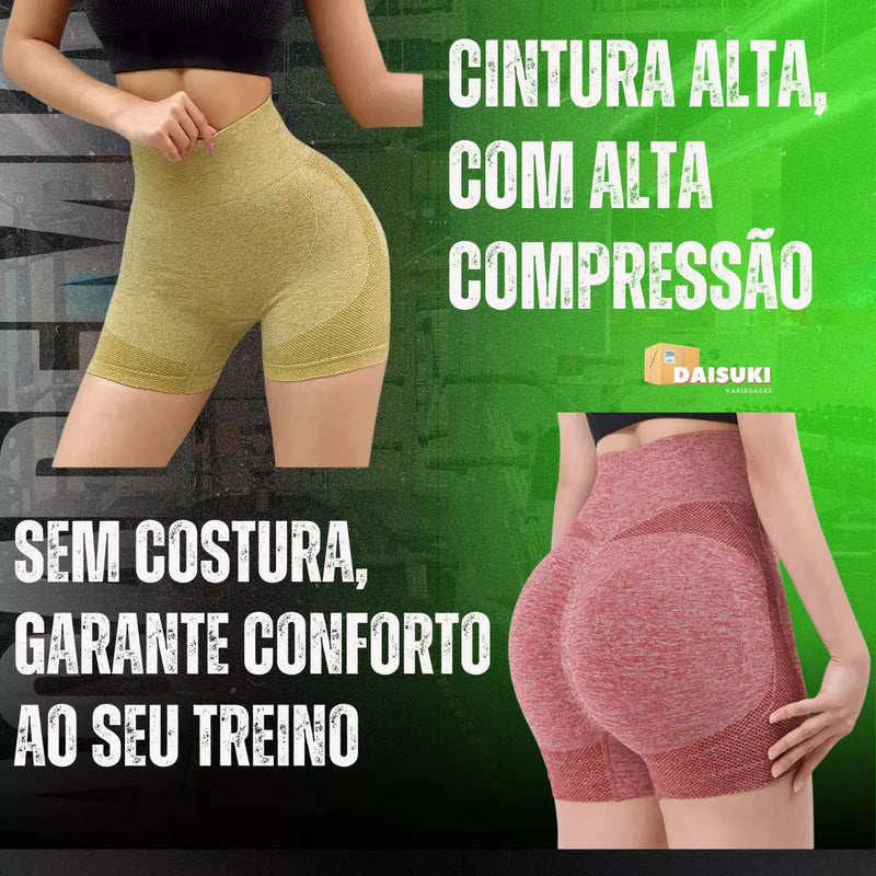 Short Feminino Empina Bumbum Roxo