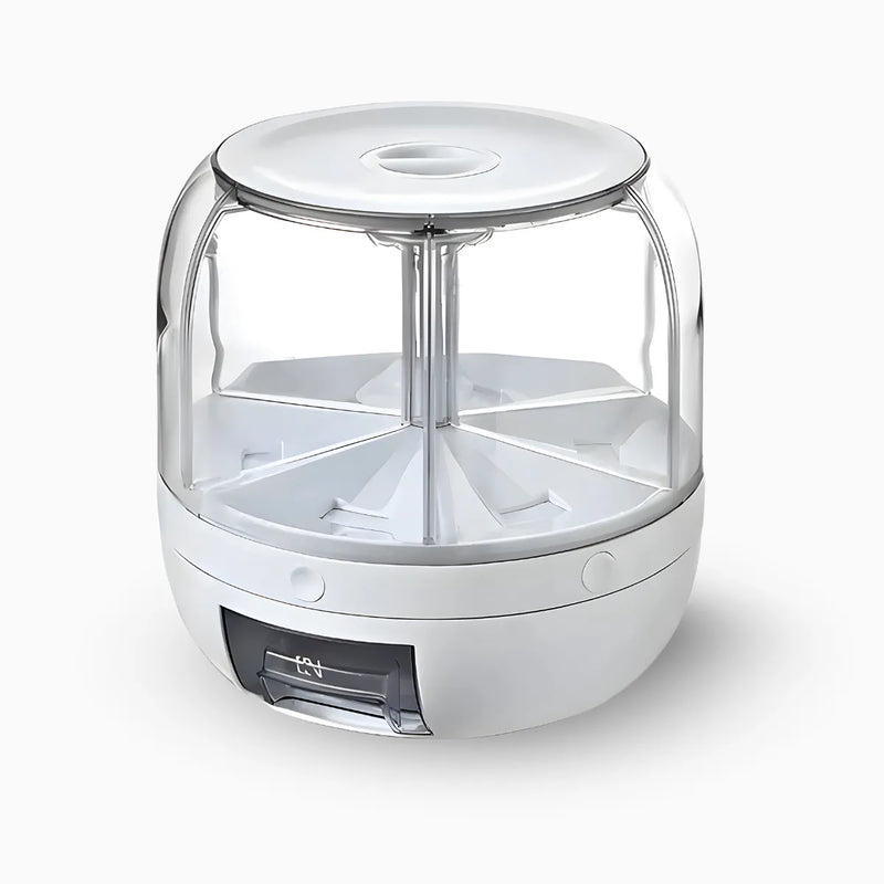 Dispenser Giratório 6 Divisões para  Alimentos e Grãos