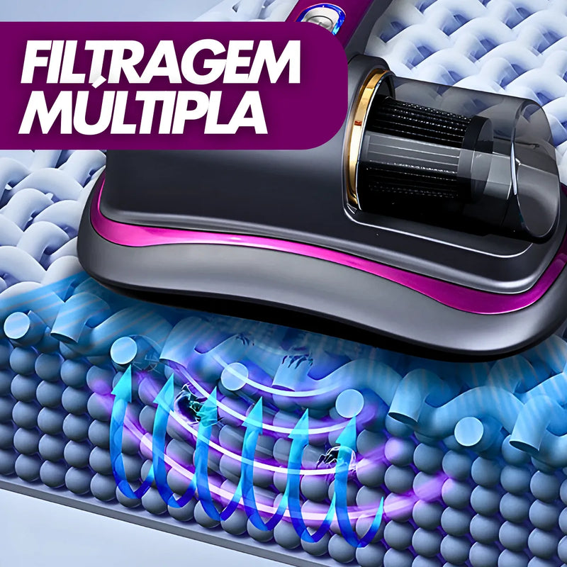 Aspirador Sem Fio Uv Portátil Anti-Ácaro