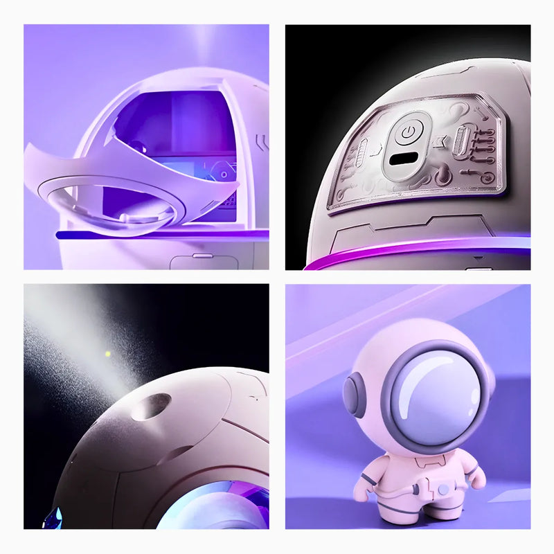 Umidificador Espacial com Astronauta Space Capsule