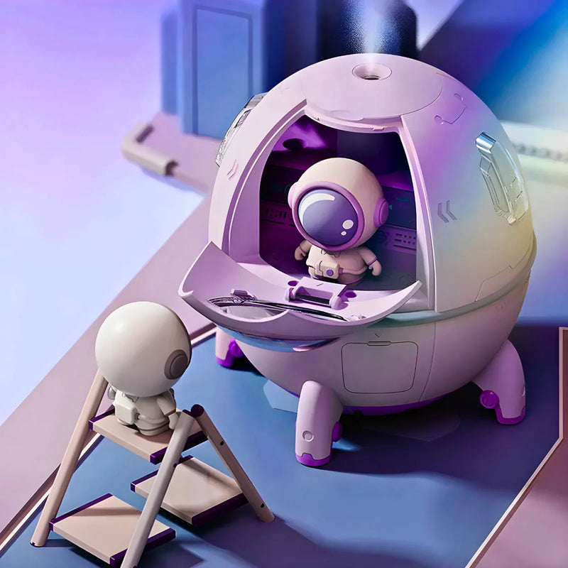 Umidificador Espacial com Astronauta Space Capsule