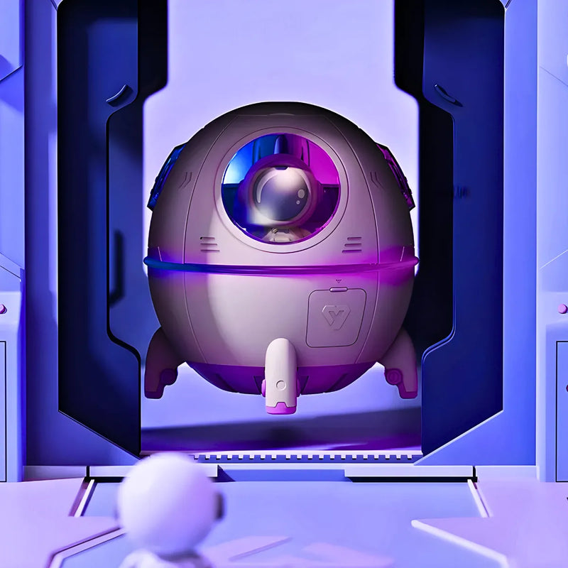 Umidificador Espacial com Astronauta Space Capsule