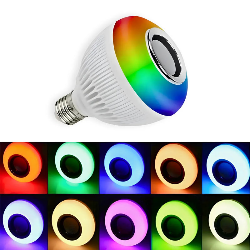 Lâmpada Musical LED RGB com Bluetooth e Controle