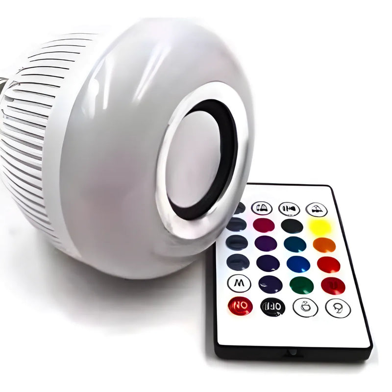Lâmpada Musical LED RGB com Bluetooth e Controle