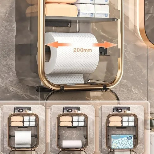 Porta Papel Higiênico com Fixação Sem Furo