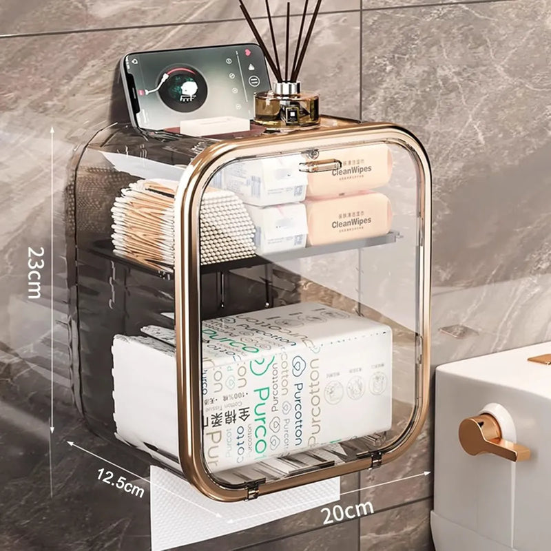 Porta Papel Higiênico com Fixação Sem Furo