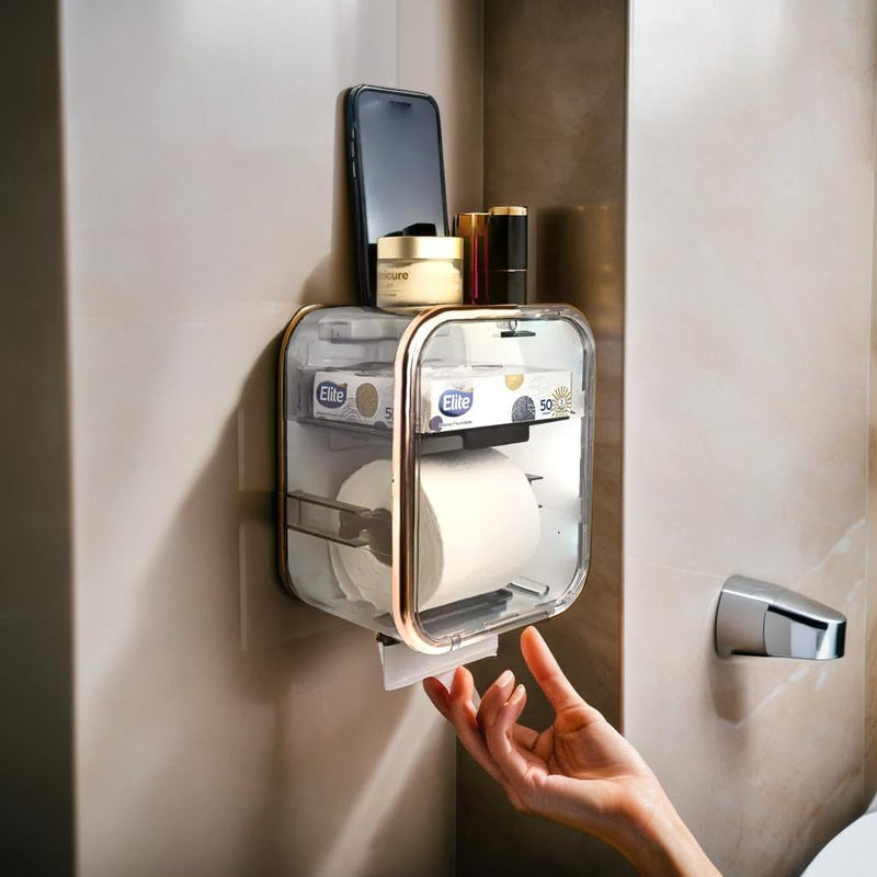 Porta Papel Higiênico com Fixação Sem Furo