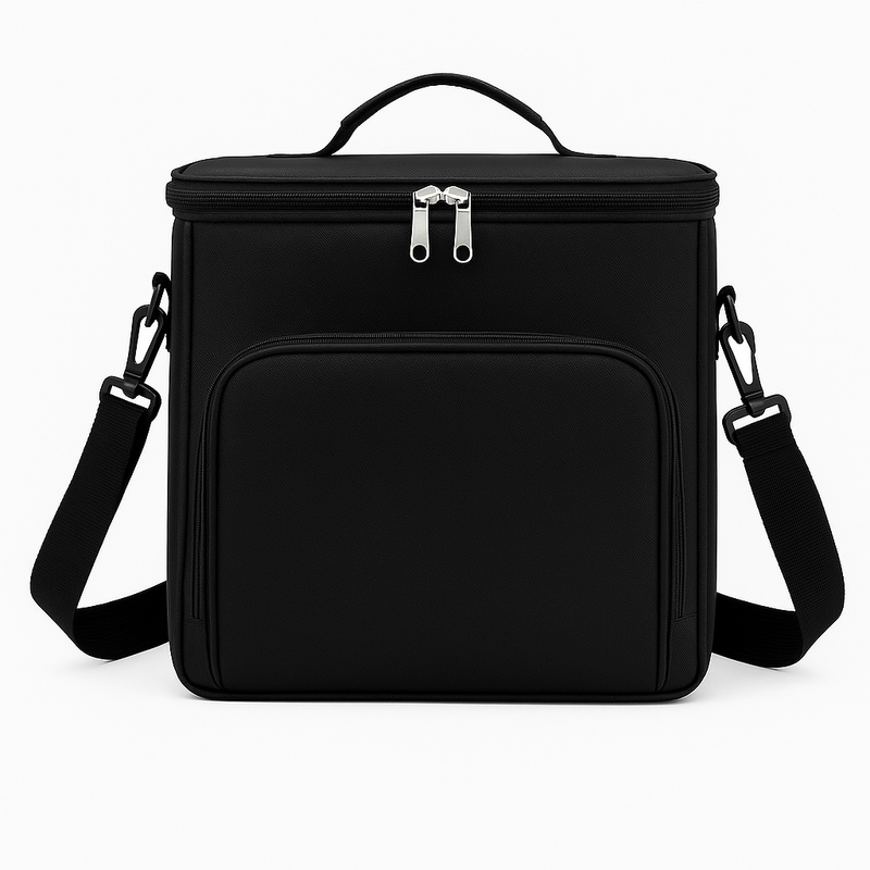 Bolsa Térmica Marmita com Alça – Preta Compacta e Prática