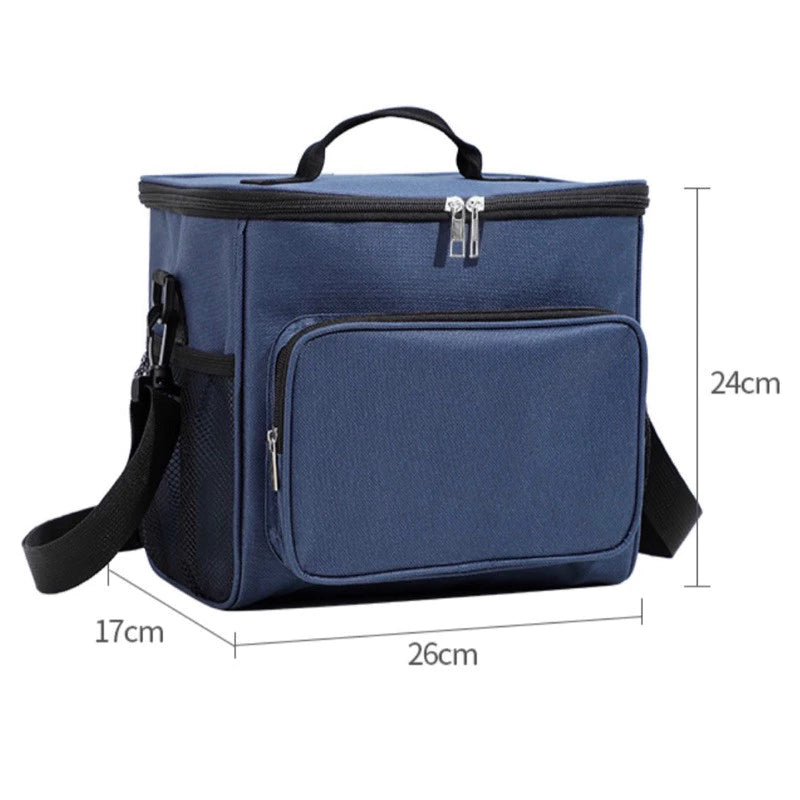 Bolsa Térmica Marmita com Alça – Preta Compacta e Prática