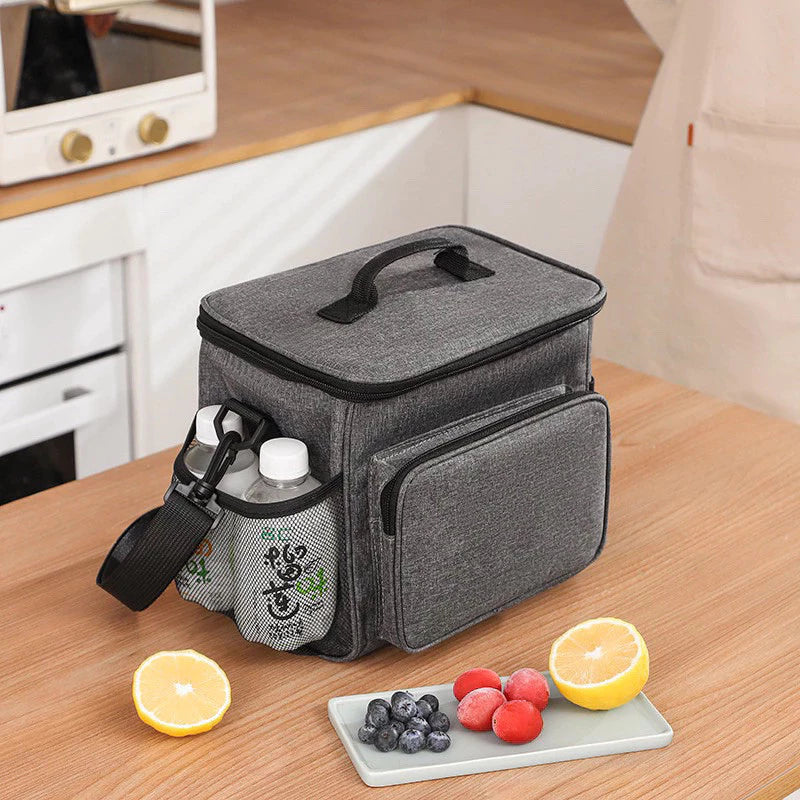 Bolsa Térmica Marmita com Alça – Preta Compacta e Prática