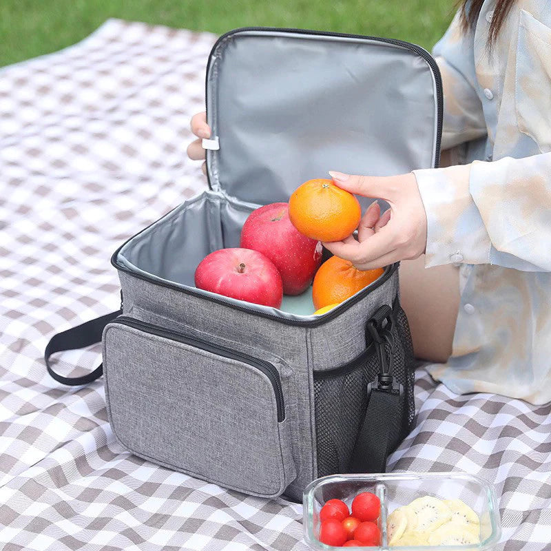 Bolsa Térmica Marmita com Alça – Preta Compacta e Prática