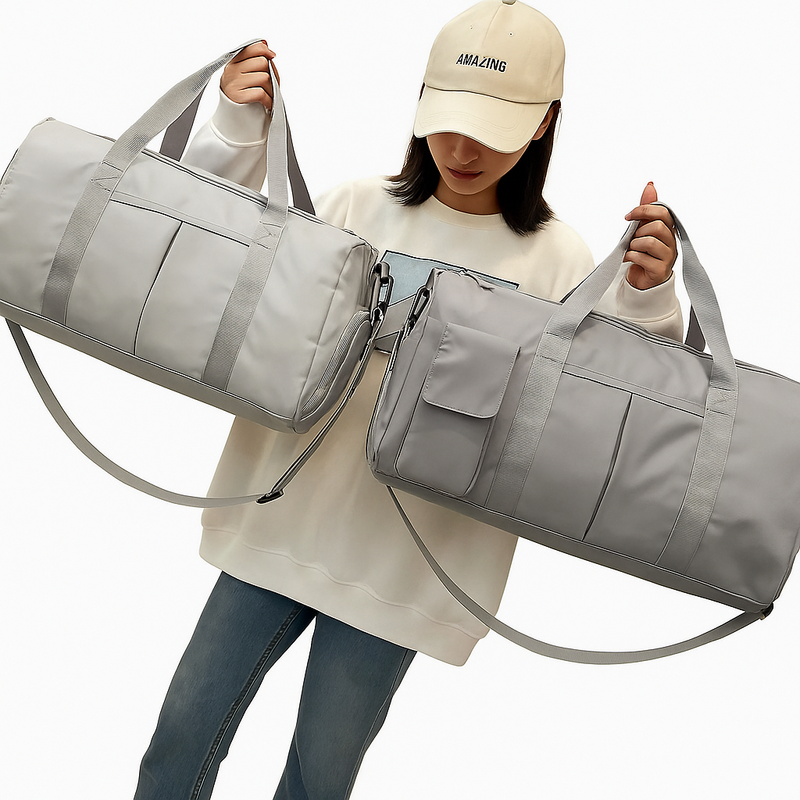 Bolsa Mala Feminina Academia Esportiva Cinza