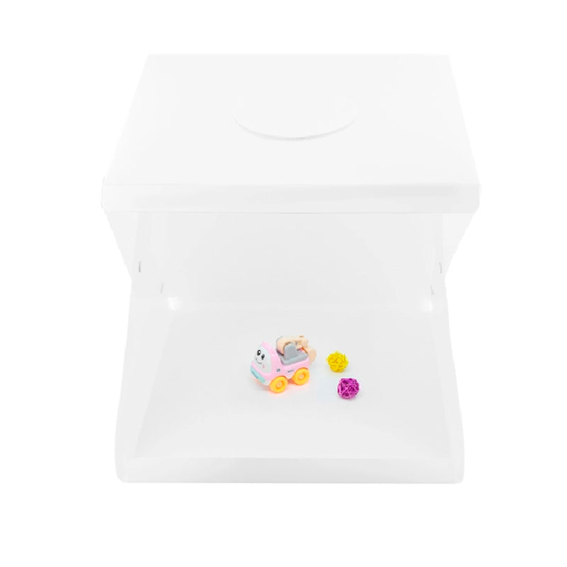 Mini Estúdio Fotográfico LED 30cm Portátil com Fundos