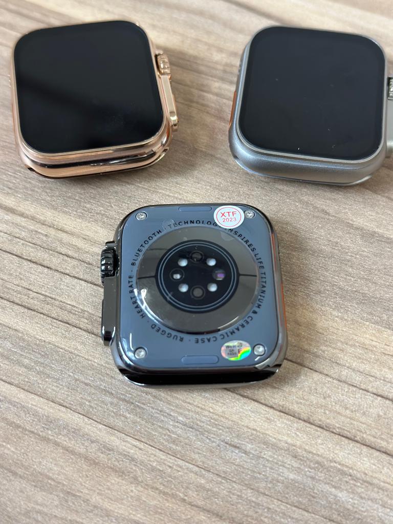 Relógio Smartwatch W69 Ultra 45mm com NFC, Monitor de Saúde e Pulseira Extra