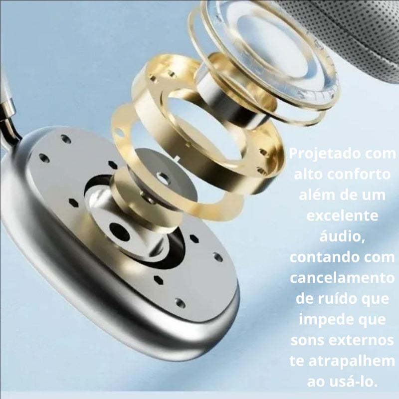 Fone de Ouvido Bluetooth P9 com microfone Headphone