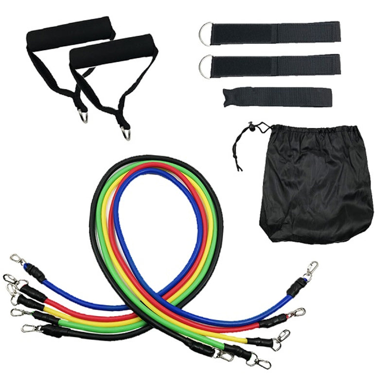 Kit Extensor Elástico 11 Peças – Treine em Casa com Qualidade