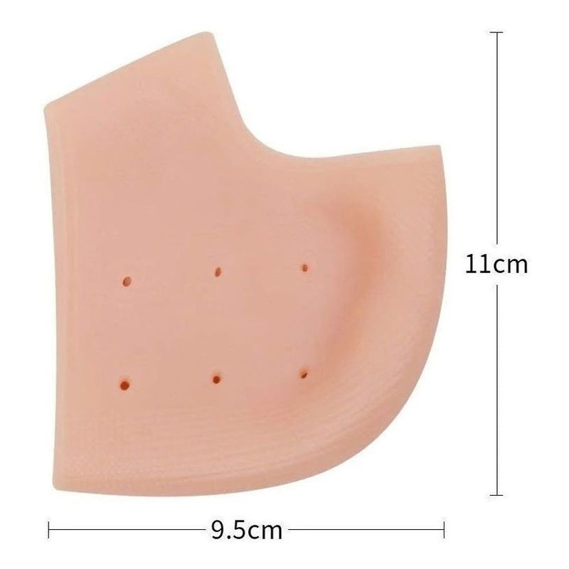 Meia Palmilha Ortopédica Silicone para Calcanhar Fascite