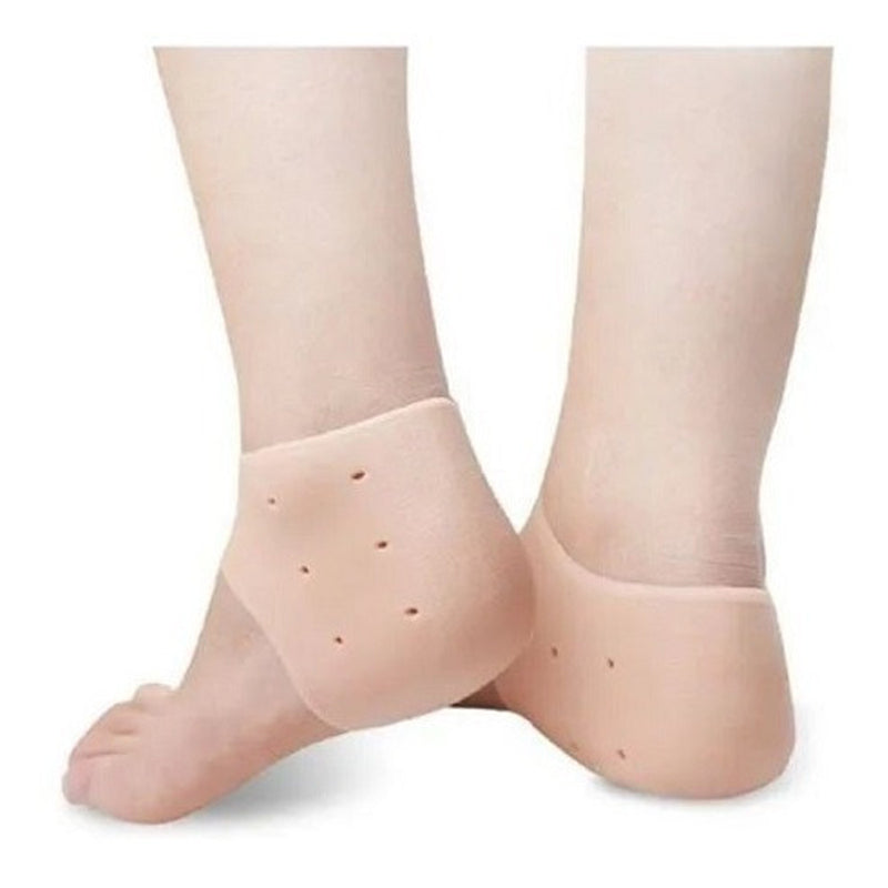 Meia Palmilha Ortopédica Silicone para Calcanhar Fascite
