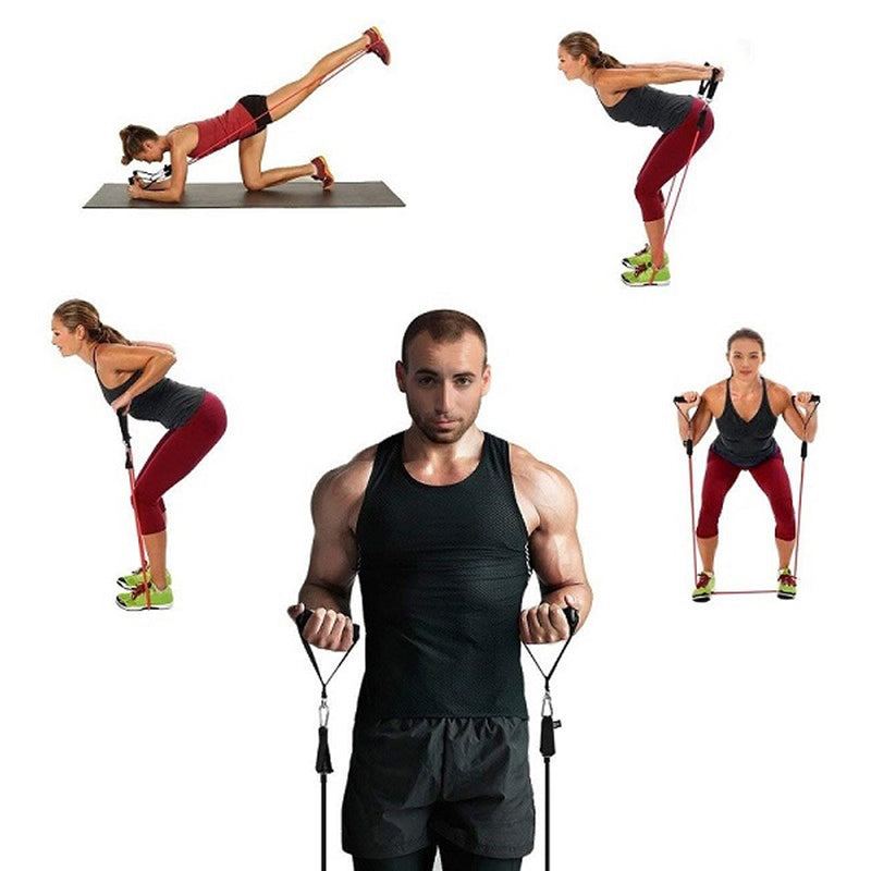 Kit Extensor Elástico 11 Peças – Treine em Casa com Qualidade