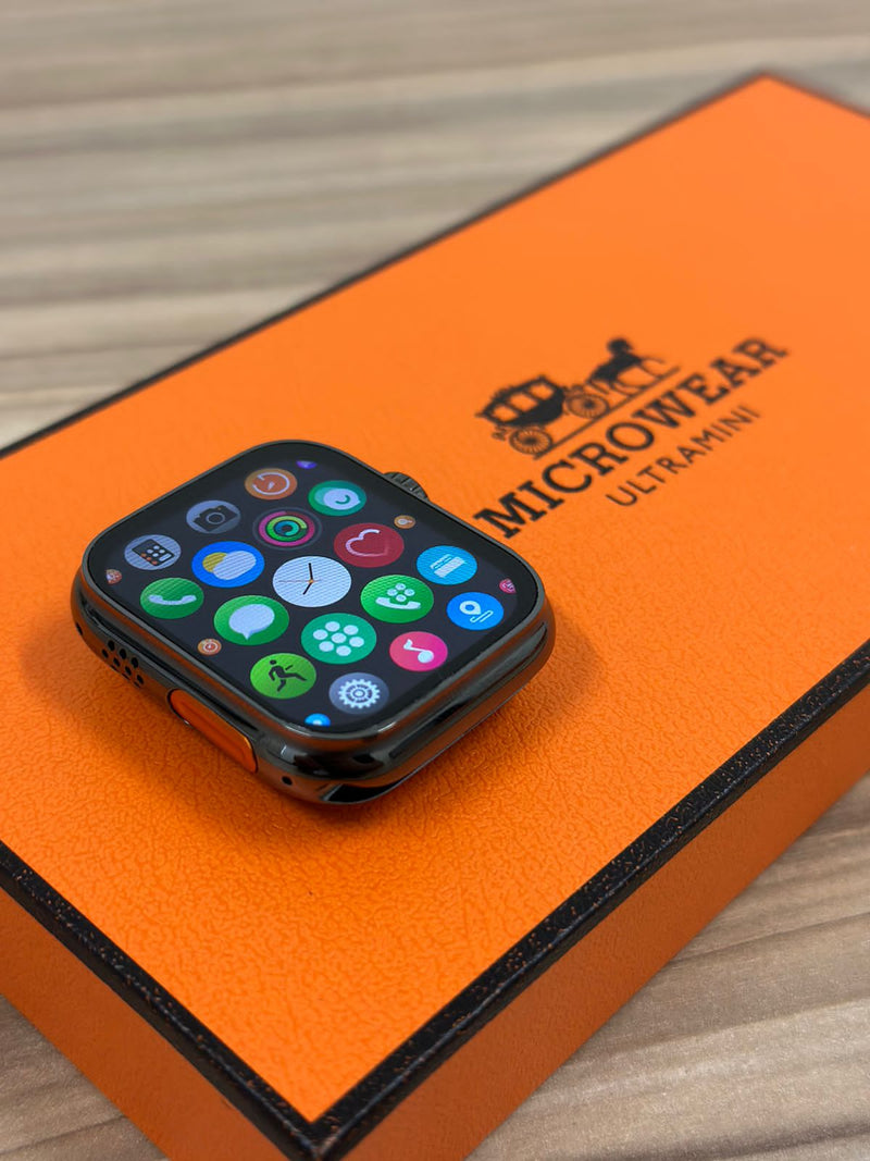 Relógio Smartwatch W69 Ultra 45mm com NFC, Monitor de Saúde e Pulseira Extra