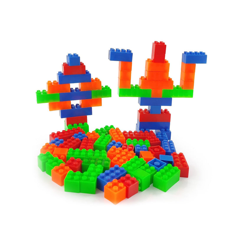 Brinquedo De Montar Interativo Plastico Blocos Infantil Coloridos