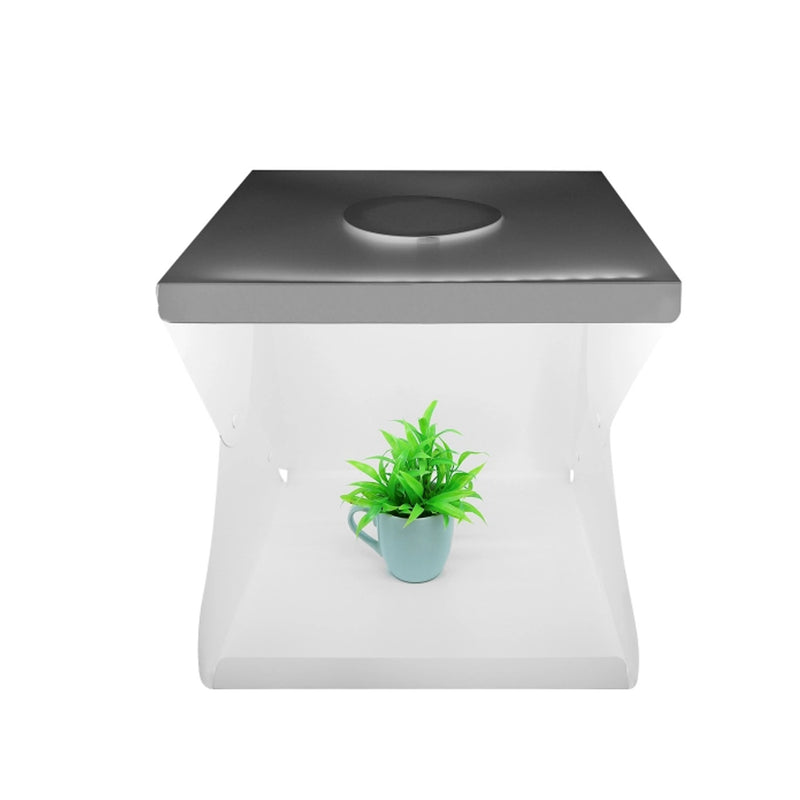 Mini Estúdio Fotográfico LED 30cm Portátil com Fundos