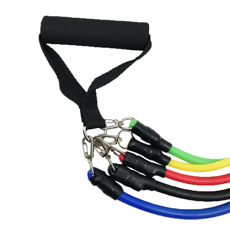 Kit Extensor Elástico 11 Peças – Treine em Casa com Qualidade