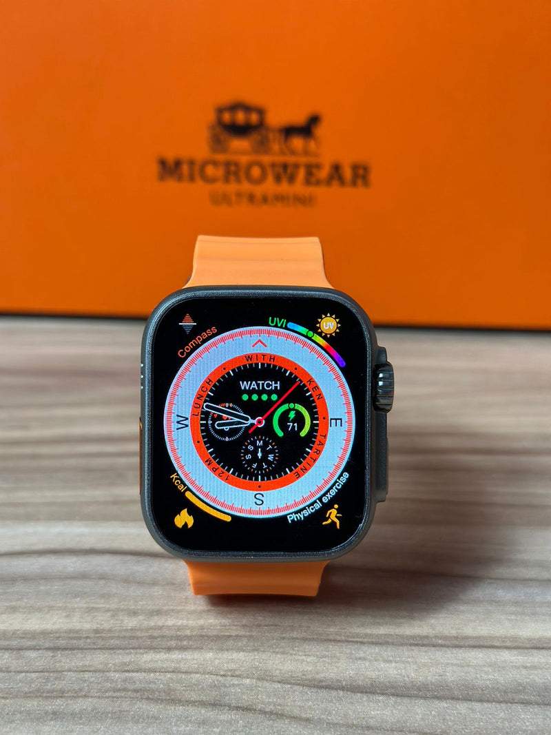 Relógio Smartwatch W69 Ultra 45mm com NFC, Monitor de Saúde e Pulseira Extra