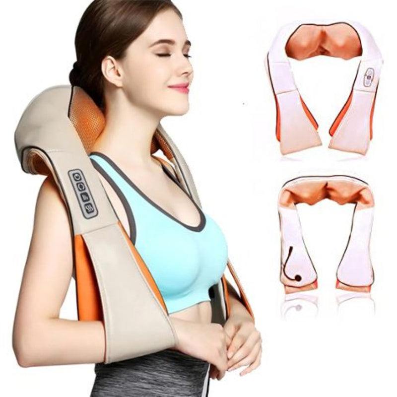 Aparelho Colete Massageador Pescoço Shiatsu