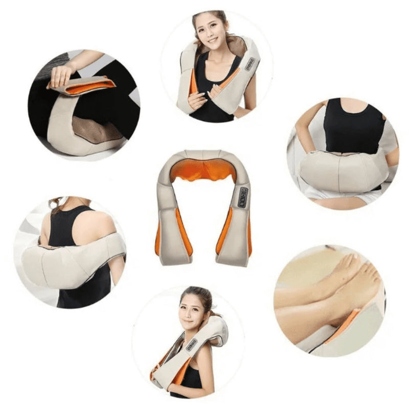 Aparelho Colete Massageador Pescoço Shiatsu