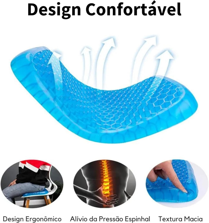 Almofada Ortopédica em Gel – Conforto e Alívio da Pressão