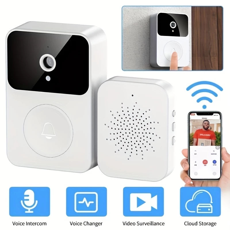 Campainha com Câmera HD 24h – Wi-Fi Visão Noturna