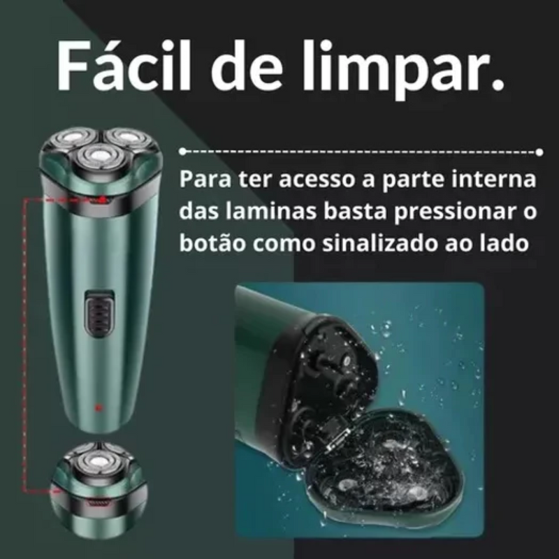 Barbeador Elétrico Recarregável 2 em 1 DI-9201