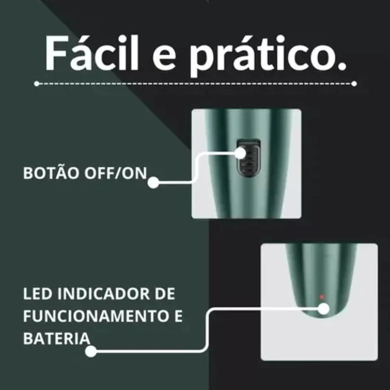 Barbeador Elétrico Recarregável 2 em 1 DI-9201