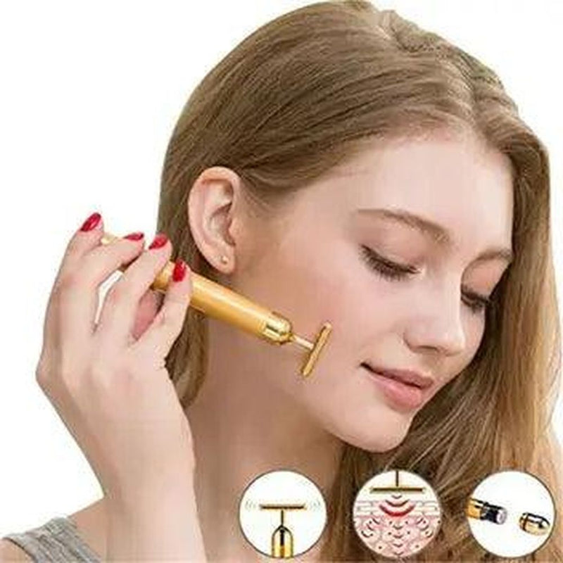 Massageador Facial Elétrico Portátil Gold