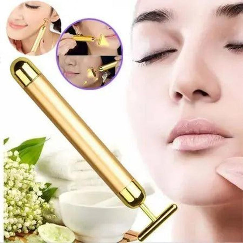 Massageador Facial Elétrico Portátil Gold
