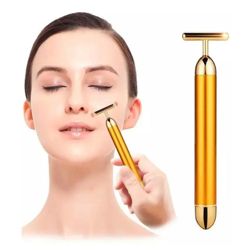 Massageador Facial Elétrico Portátil Gold