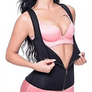 Camiseta Regata Efeito Sauna com Zíper – Tamanho G / GG