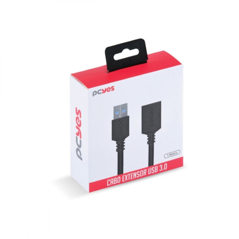 Cabo Extensor Usb A 3.0 M P/ F 1M - Puamf3-1 Pcyes