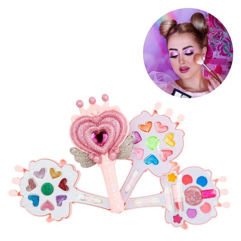 Kit Estojo Paleta De Maquiagem Lavável Infantil