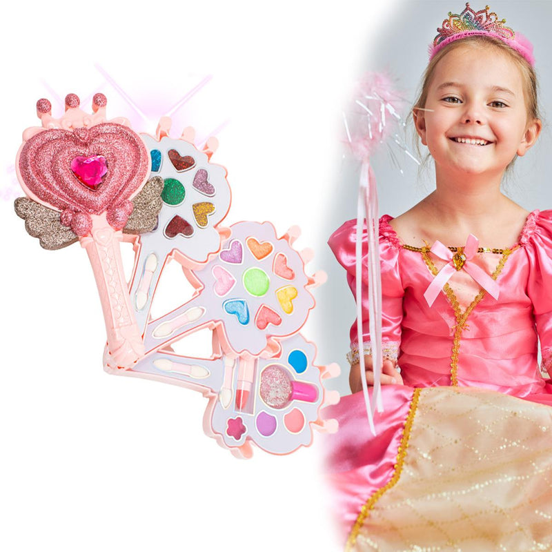 Kit Estojo Paleta De Maquiagem Lavável Infantil