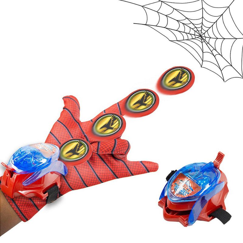 Luva Lançador de Disco Aranha com Luz e Som – Brinquedo Infantil