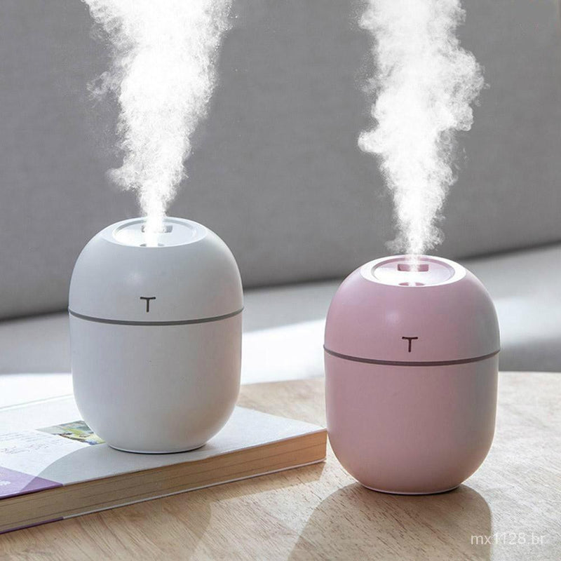 Umidificador Aromatizador 220ml Luz Led