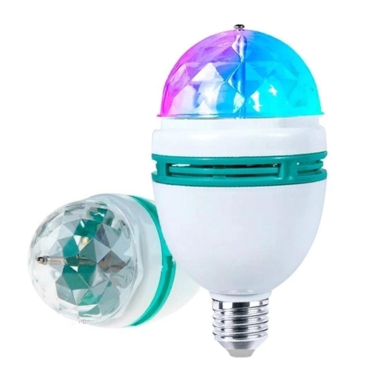 Lâmpada Giratória RGB com Tomada – Luz Colorida