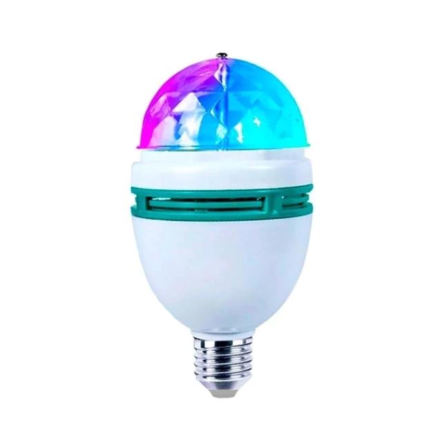 Lâmpada Giratória RGB com Tomada – Luz Colorida