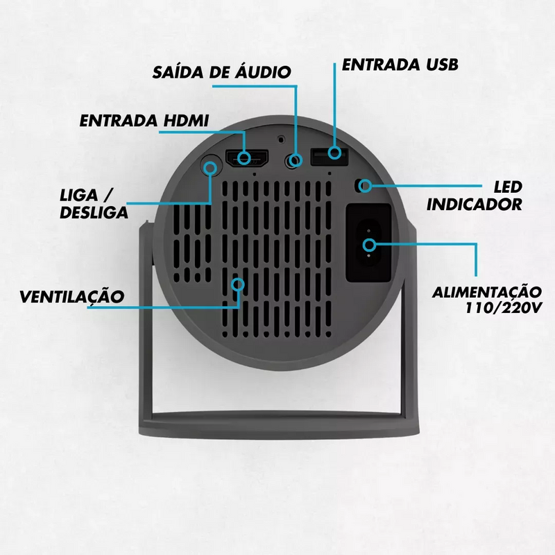 Projetor Portátil HY300 Pro 4K