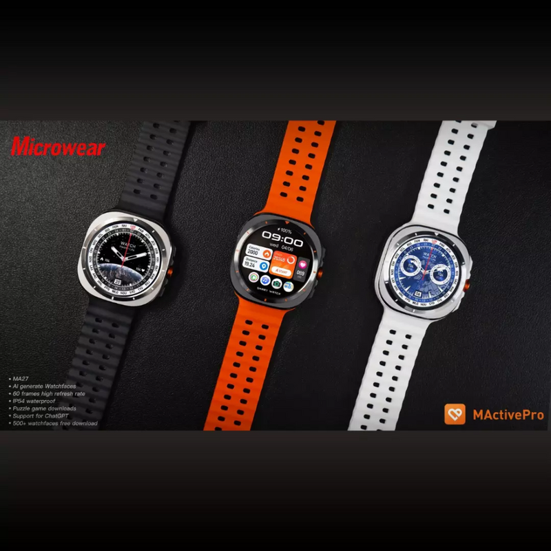 Smartwatch Microwear MA27 Ultra AMOLED com ChatGPT