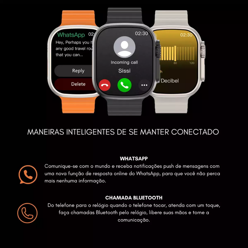 Smartwatch Microwear U3W Ultra 49mm Série 10 1GB