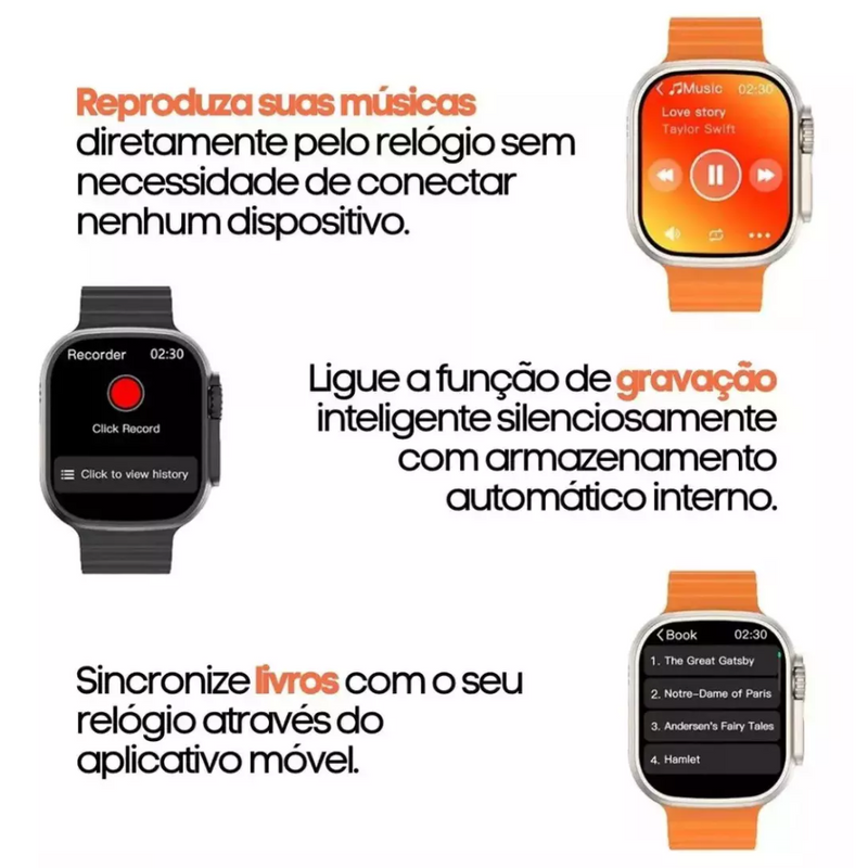 Smartwatch Microwear U3W Ultra 49mm Série 10 1GB